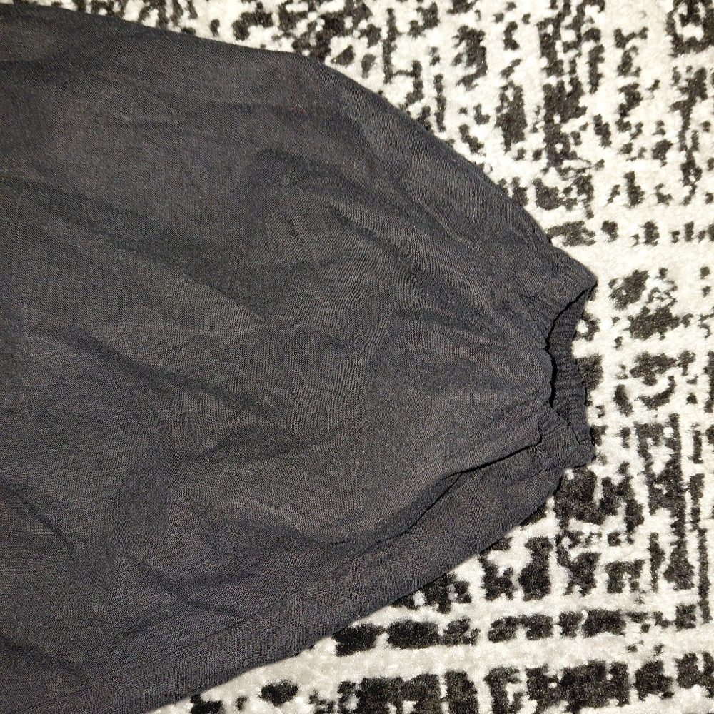 BANANA REPUBLIC Petite XS Black Linen Blend Button-Down Cropped Shirt - Picture 6 of 9